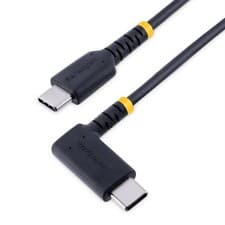 Image of StarTech.com 3ft 1m USB C Charging Cable Right Angle - 60W PD 3A - Heavy Duty Fa
