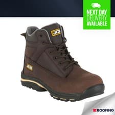 Image of JCB S1P WorkMaxDB+ Dark Brown Boot Steel Toe Leather Work Boot *Assorted Sizes*