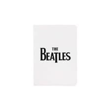 Image of NEW The Beatles 'Logo White' A6 Notebook With Softcover