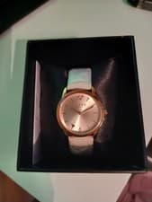 Image of Lipsy Women's Watch SLP011RG Rose Gold PU Leather Strap. New In box.