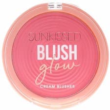 Image of Sunkissed Pink Cream Blusher Compact Blush Glow Bright Hot Passion Pink Vegan