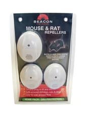 Image of Rentokil Beacon Mouse & Rat Repellers Pack of 3 FM87