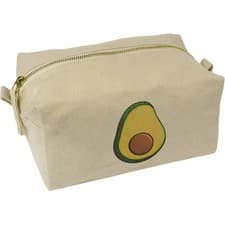 Image of 'Sliced Avocado' Canvas Wash Bag / Makeup Case (CS00042816)