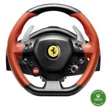 Image of Thrustmaster Ferrari 458 Spider Steering Wheel with Foot Pedals - Red/Black