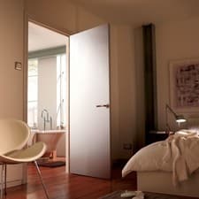 Image of Flush Primed Paint Grade Internal Door 1981 x 762mm Smooth White Modern Design