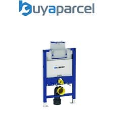 Image of Geberit Duofix 0.82m WC Toilet Frame 12cm Omega Cistern Wall Brackets + WC Bend