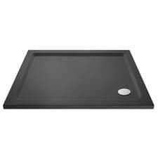 Image of Nuie Slate Grey 1100mm x 900mm Rectangular Shower Tray with Corner Waste - TR710