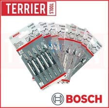 Image of Bosch Jigsaw Blades 5s and 3s | Speed Cut | Down Cut | Metal | Aluminium | Clean