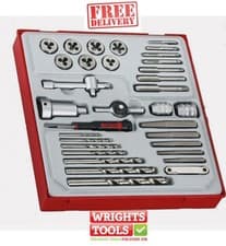 Image of Teng Tools Tap and Die Set TT2 34 Pieces 3mm to 12mm c/w drills