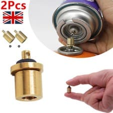 Image of 2X Gas Refill Adapter Stove Cylinder Butane Canister Tank Outdoor Camping BBQ UK