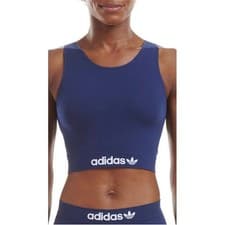 Image of Adidas Originals Women's Brami Modern Flex Crop Top Night Sky GB7754 NEW RRP £30