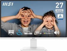 Image of MSI PRO MP273QW E2 27 Inch WQHD Monitor - 2560 x 1440 IPS Panel - White - Refurb