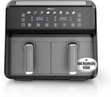 Image of Keplin 9L Dual Zone Air Fryer 2700W – 8 in 1 Family Size Healthy Cooker