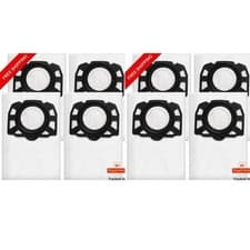 Image of 8x Replacement Filter Bags For Karcher WD2 WD3 KFI 357 Fleece 2.863-314.0