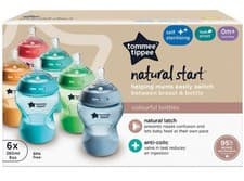 Image of Tommee Tippee Natural Start Self-Sterilising Anti-Colic Baby Bottles 260ml