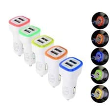 Image of Fast Car Charger USB Cigarette Lighter Socket 2-Port Adapter 5V 2.1A/5V 1.0A