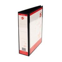 Image of 5 Star Office A4 Presentation Lever Arch File Polypropylene 58mm Black