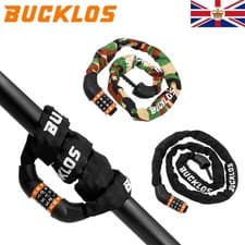 Image of Bicycle Chain Lock Zinc Alloy 0.65-1.5m Universal Bike Safety Password Portable