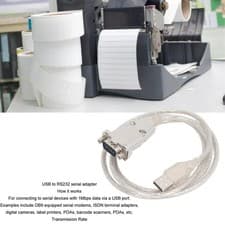 Image of USB To Serial Adapter 3.3ft USB To RS232 Male 9pin DB9 Serial Cable For Wind Set