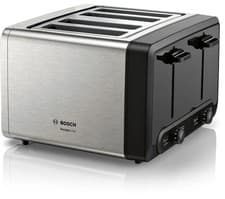 Image of TieDex UK BOSCH DesignLine Plus TAT4P440GB 4-Slice Toaster - Silver