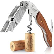 Image of FLOW Corkscrew Waiter's Friend Bottle Opener, 3-in-one Wine Tool Cork Opener