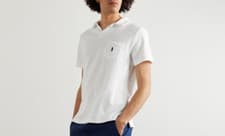 Image of $110 Polo Ralph Lauren Logo-Embroidered Cotton-Terry Polo Shirt, White, 2XL