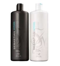 Image of Hydre Silk Soy Wheat Proteins Moisturizing Hair Treatment Kit 2x1Lt - Sebastian