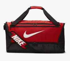Image of NIKE BRASILIA TRAINING SPORTS TRAVEL DUFFEL BAG - RED BA5957-657 51x28x28CM 40L