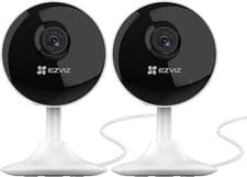 Image of EZVIZ C1C 2 Pack Mini Home Security Camera Indoor 1080P Wired Wifi Camera