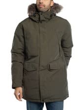 Image of Superdry Men's Everest Faux Fur Parka Jacket, Green