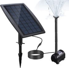 Image of Anself Solar Water Pump, 9V 2.5W Power Panel Pump Landscape Pool Garden Fountain