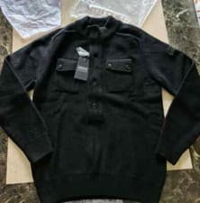 Image of new RRP £169 mens BARBOUR calibrate WOOL sweater jumper half zip size M