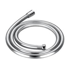 Image of Design PVC smooth 1.5m shower hose – Chrome/silver Finish