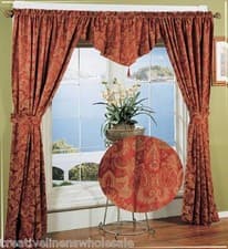 Image of Window in a Bag Curtain Set Jacquard Carnival 5PCS New #8520