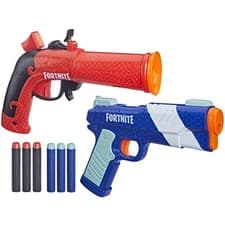 Image of Nerf Fortnite Dual Pack, includes 2 Fortnite Blasters and 6 Nerf Elite Darts