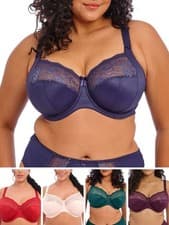 Image of Elomi Morgan Bra Full Cup Side Support Banded Underwired Bras Plus Size Lingerie