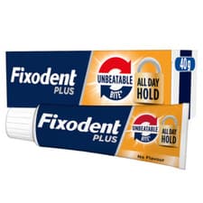 Image of 5x Fixodent Plus Dual Power Best Hold | Gold Premium Adhesive Cream | 40g