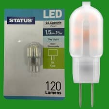 Image of 10x 1.5W (=15W) G4 12V Capsule LED 6500K Day Light Bulb, Halogen Replacement