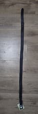 Image of BARBOUR LEATHER & WAX COTTON BELT BLACK Size L