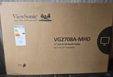 Image of ViewSonic VG2708A-MHD 27" Full HD LED backlit monitor.