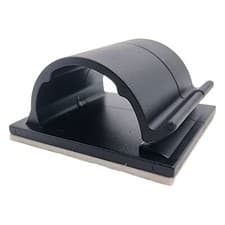 Image of 3M Self Adhesive Nylon Cable Clips Wire Conduit White & Black 16mm 25mm & 28mm