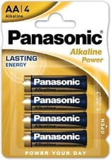 Image of Panasonic LR6 AA Alkaline Power Batteries – 4 Pack | Long-Lasting, Reliable Powe