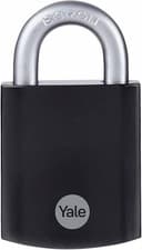 Image of Yale Padlock Hardened Steel Max Security Black Finish Y90SB/45/129/1 48mm