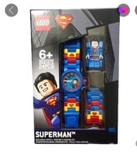 Image of LEGO DC Super Heroes Superman Minifigure Link Watch
