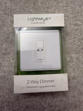 Image of LightwaveRF - 2 Way Dimmer - White - Sealed In Box