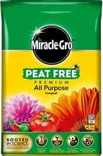Image of Miracle Gro All Purpose Peat Free Enriched Compost Garden Plant Growing 10L-40L