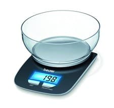 Image of Beurer KS25 Digital Kitchen Scale | With 1.2l weighing bowl | Tare weighing fun