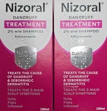 Image of 2 x 100ml - Nizoral - Anti Dandruff Scalp And Inflammation Relief Shampoo