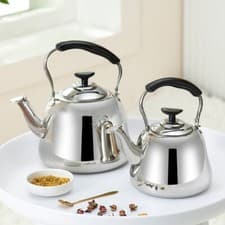 Image of Thickened Tea Kettle Stainless Steel Water Kettles Whistling Teakettle