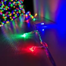 Image of 200 LED 16m Premier Christmas Outdoor 8 Function Lights Clear Wire Multicoloured